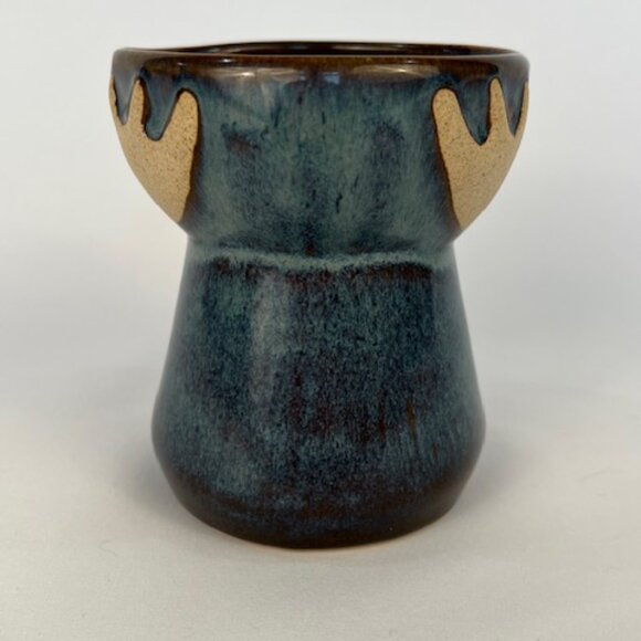 Birchstone Pottery Maine RAD Design Moose Elk Stoneware Vase / Egg Separator - Picture 4 of 10